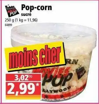 Norma Pop-corn Sucré offre