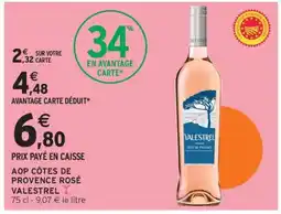 Intermarché AOP CÔTES DE PROVENCE ROSÉ VALESTREL offre