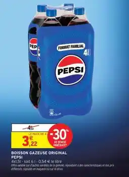Intermarché Boisson Gazeuse Original Pepsi offre