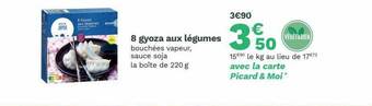 Picard 8 Gyoza Aux Légumes offre