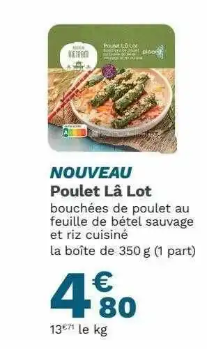 Picard Poulet Lâ Lot offre