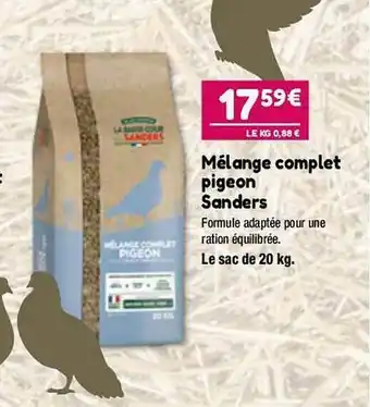 Point Vert Mélange Complet Pigeon Sanders offre
