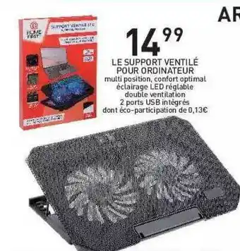 Stokomani Le Support Ventilé Pour Ordinateur offre