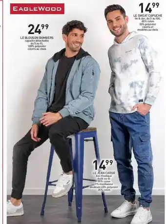 Stokomani Le Blouson Bombers, Le Sweat Capuche, Le Jean Cargo offre