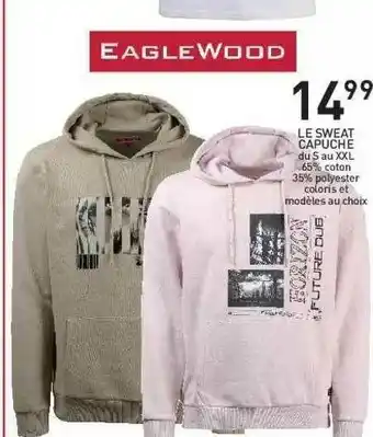 Stokomani Le Sweat Capuche Eagle Wood offre