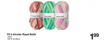 Zeeman Fil à Tricoter Royal Batik offre