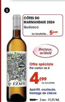 Maximo Côtes du Marmandais 2024 Quézaco offre