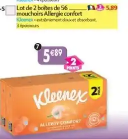 Maximo Lot de 2 boîtes de 56 mouchoirs allergie confort offre