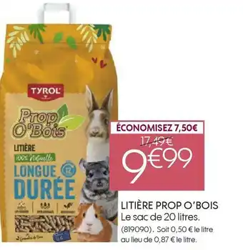 Truffaut Tyrol litière prop o’bois offre