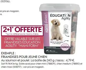 Truffaut Hami form exemple : friandises pour jeune chien offre