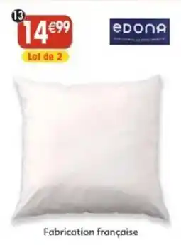 Maximo 2 oreillers blancs offre