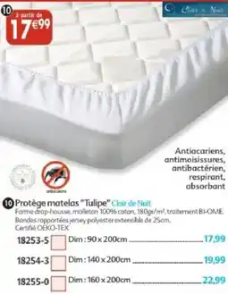 Maximo Protège matelas tulipe clair de nuit offre