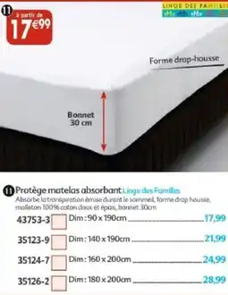 Maximo Protège matelas absorbant linge des familles offre
