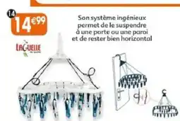Maximo Séchoir à suspendre avec 30 pinces bi-matière antiglissantes offre