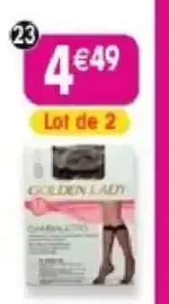 Maximo 2 paires de mi-bas fin golden lady offre
