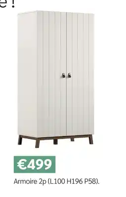 Meubles Crack Armoire 2p offre
