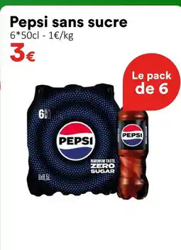 Hmarket Pepsi sans sucre offre