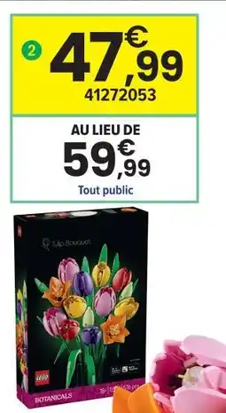 JouéClub Lego - le bouquet de tulipes offre