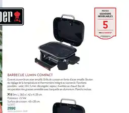 Botanic Weber barbecue lumin compact offre