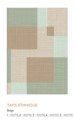 Botanic Tapis ethnique offre