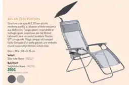Botanic Velio relax zen edition offre