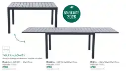 Botanic Table à allonges offre