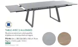 Botanic Table avec 2 allonges offre