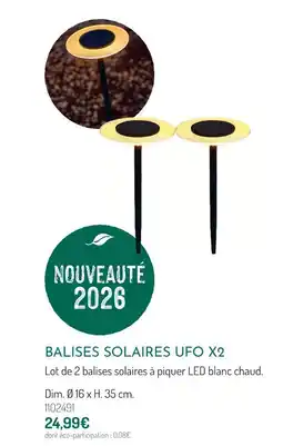 Botanic Balises solaires ufo x2 offre