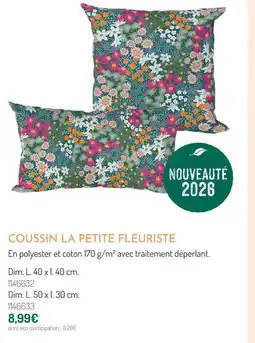 Botanic Coussin la petite fleuriste offre