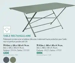 Botanic Table rectangulaire offre