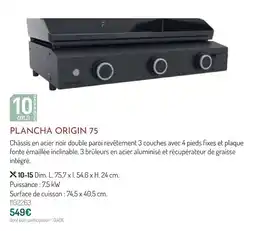 Botanic Plancha origin 75 offre