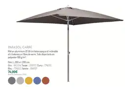Botanic Parasol carré offre
