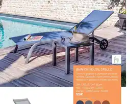 Botanic Bain de soleil stello offre