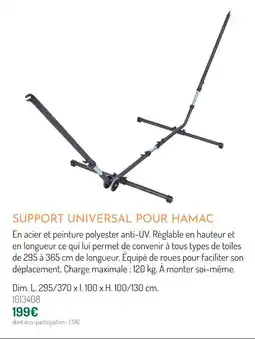 Botanic Support universal pour hamac offre