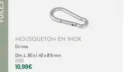 Botanic Mousqueton en inox offre