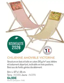 Botanic Chilienne amovible victorine offre