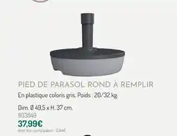 Botanic Pied de parasol rond à remplir offre