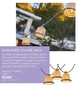 Botanic Guirlande solaire maly offre