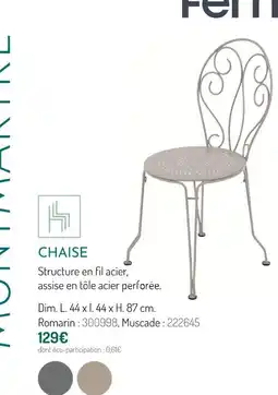 Botanic Fermob chaise offre