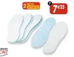 Maximo Lot de 4 paires de semelles fresh hebdo" de clermont offre