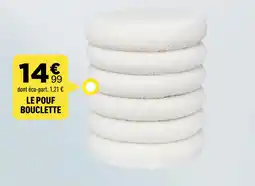 Centrakor Le pouf bouclette offre