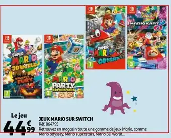 Auchan Jeux mario sur switch offre