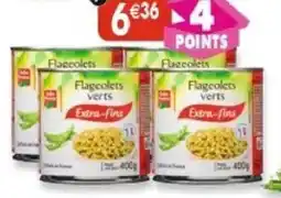 Maximo Lot de 4 boîtes 1/2 de flageolets verts extra-fins offre
