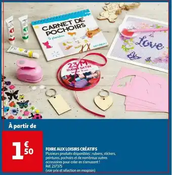 Auchan Foire aux loisirs créatifs offre