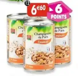 Maximo Lot de 3 boîtes 1/2 de champignons de Paris émincés 1er choix offre