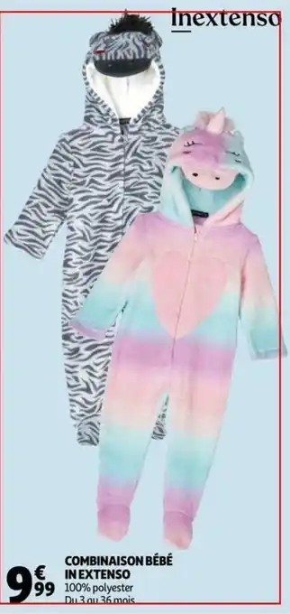 Auchan Combinaison bébé in extenso offre