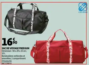 Auchan Sac de voyage freegun offre