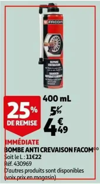 Bombe anti crevaison facom