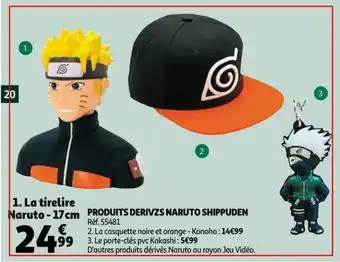 Auchan Produits derivzs naruto shippuden offre