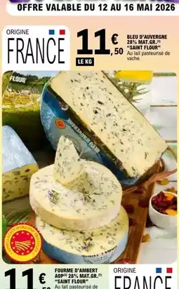 E.Leclerc Fourme d'ambert aop 28% mat.gr offre